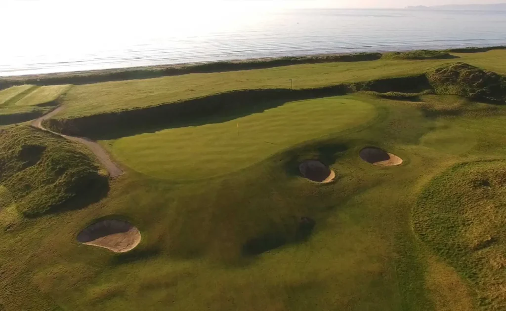 Aerial view of hole 1