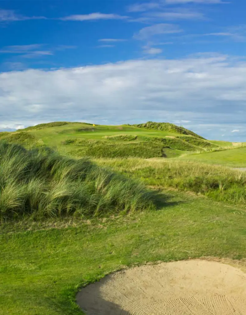 Flag in Distance from bunker