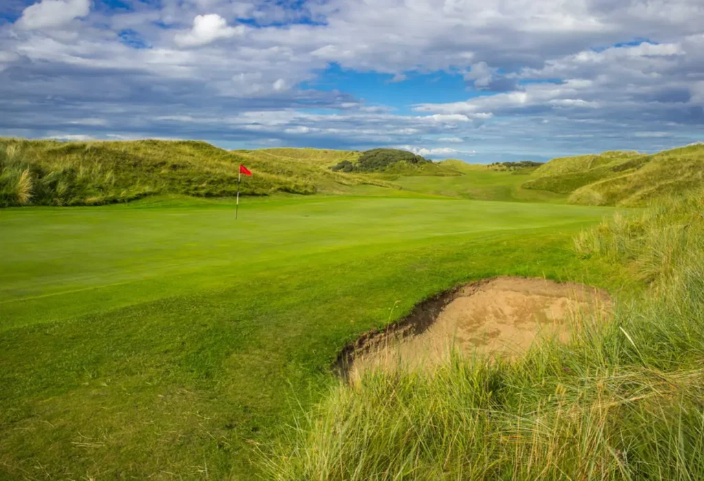 Golf Green with bunker
