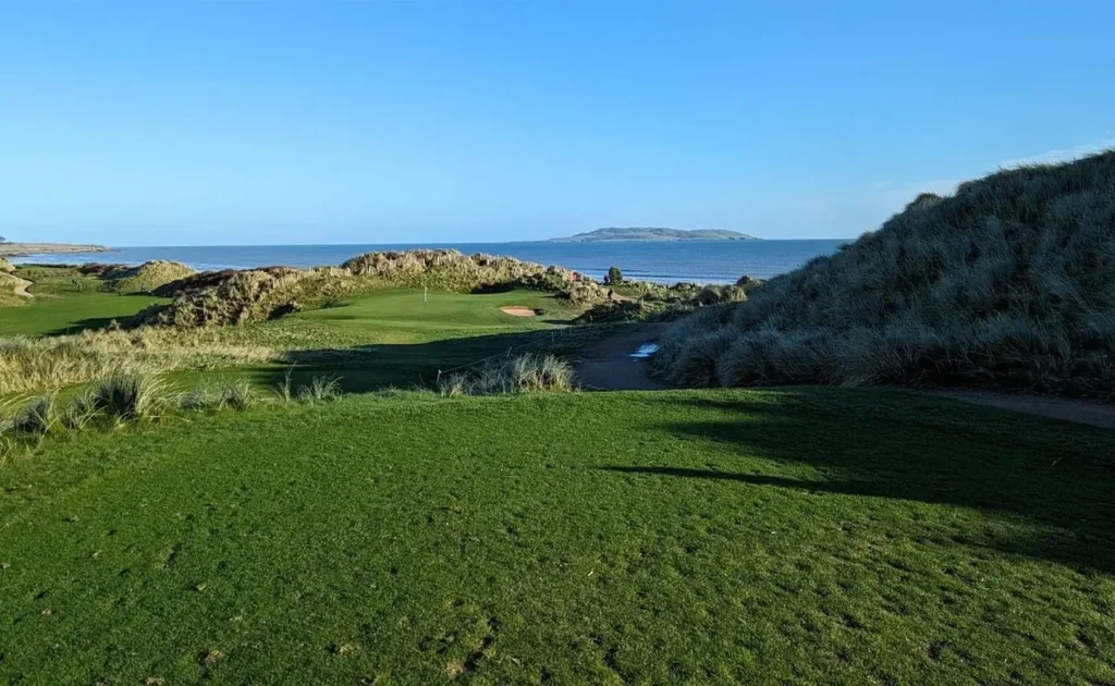 Golf course by sea